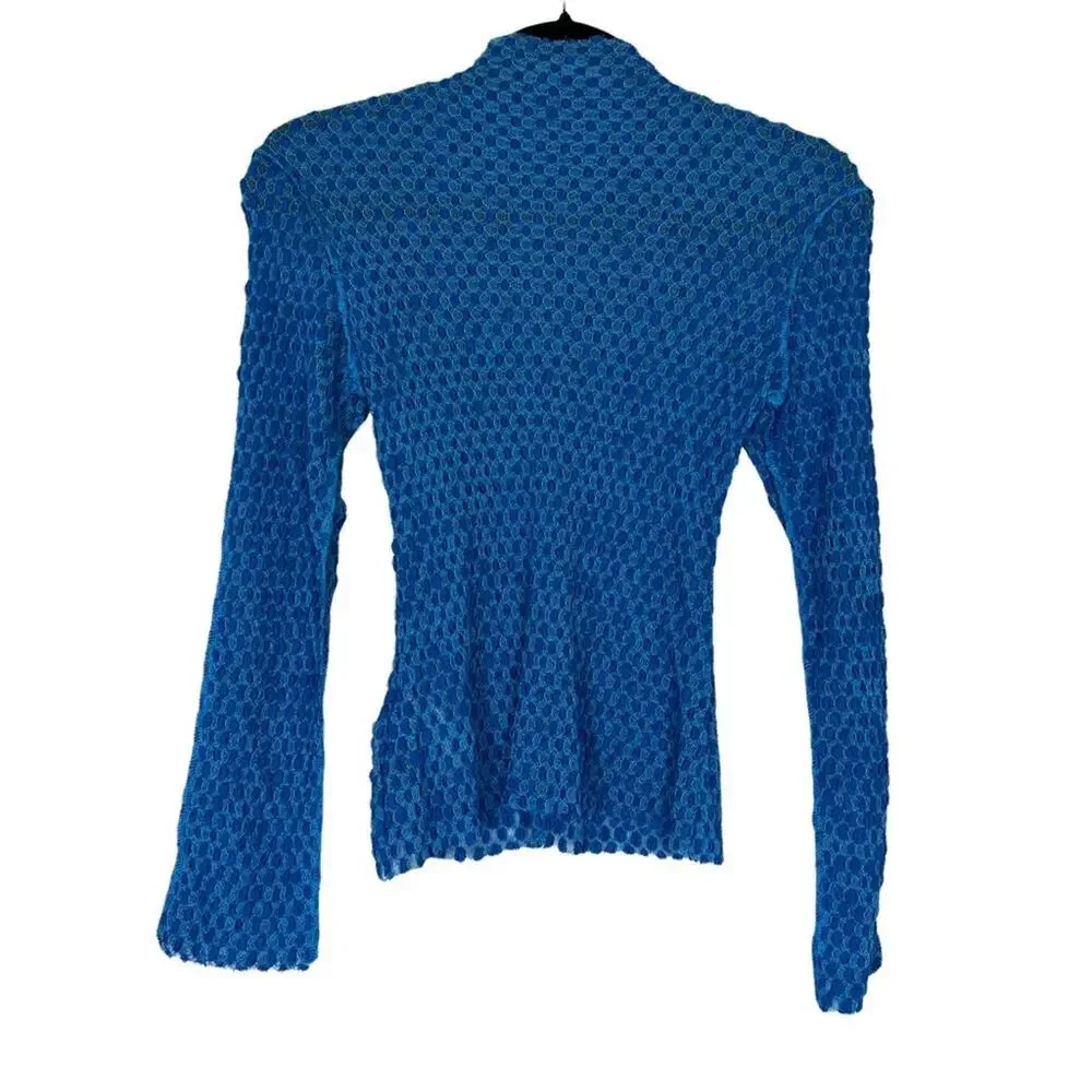 Wnderkammer Bubble Mock Neck Tee Size Small